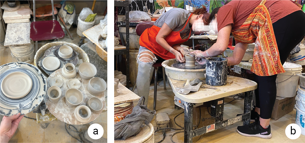 On-site study of the ceramic learning process.